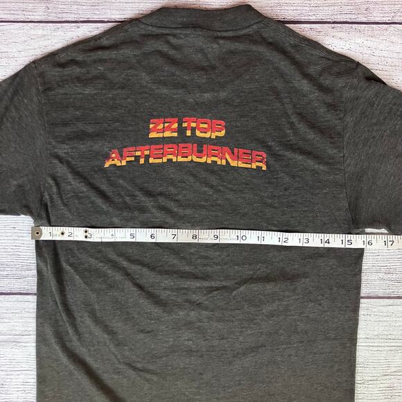 Vintage 1986 ZZ Top "Afterburner" Tour T-shirt - Picture 6 of 11